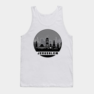 Jerusalem Israel Skyline Tank Top